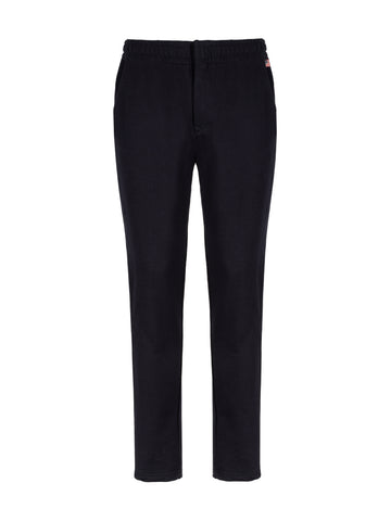 PANTALONE IN FELPA GARZATA NAVY